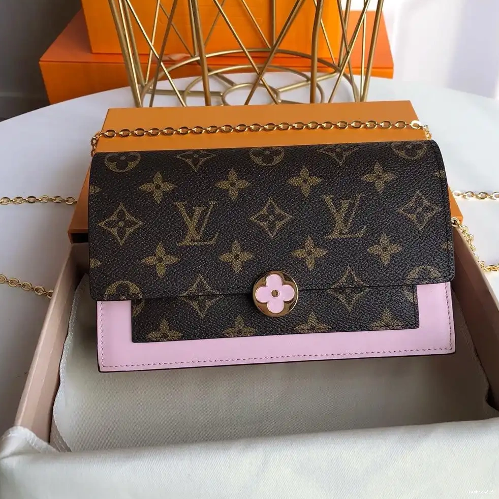 CHAIN LOUIS FLORE VUITTON WALLET 0316